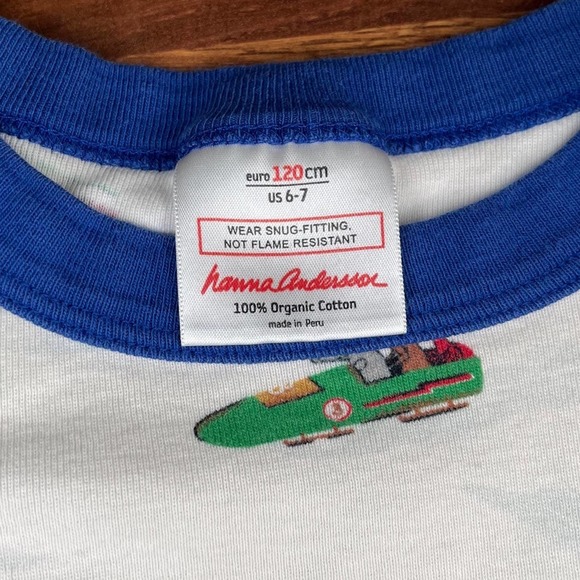Hanna Andersson Organic Cotton Pajama Winter Long Sleeve Shirts Youth Boys - Picture 3 of 8